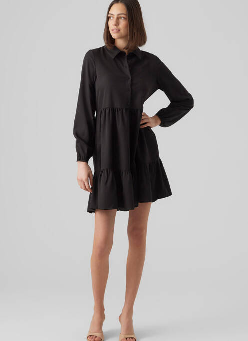 Robe courte noir VERO MODA pour femme