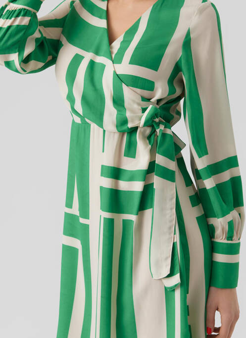 Robe longue vert VERO MODA pour femme