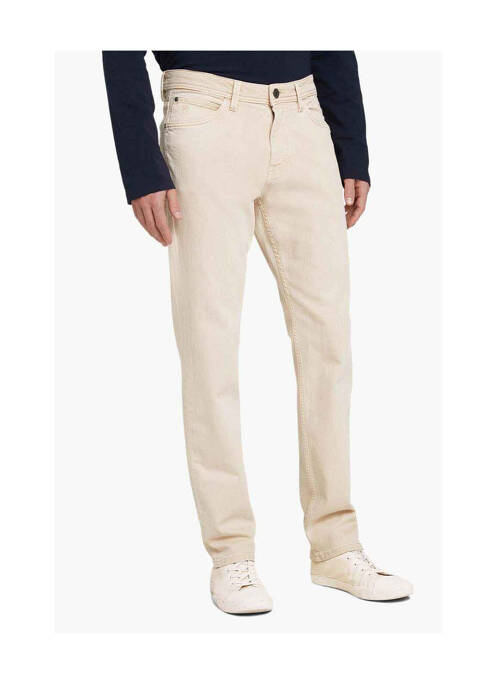 Jeans coupe droite beige TOM TAILOR pour homme