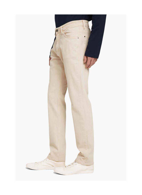 Jeans coupe droite beige TOM TAILOR pour homme