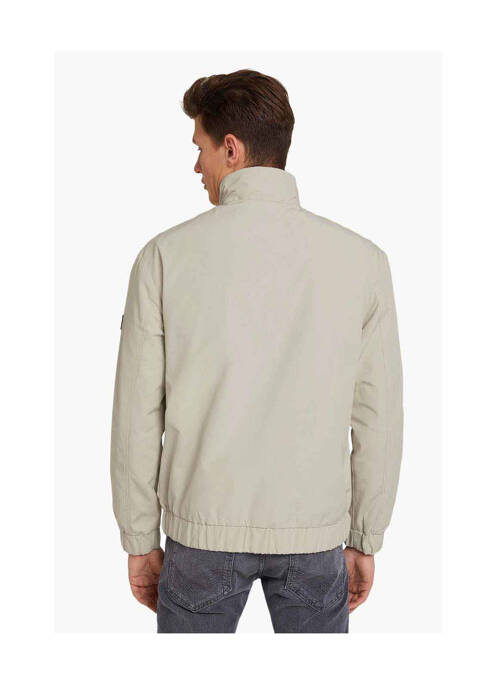 Veste casual beige TOM TAILOR pour homme