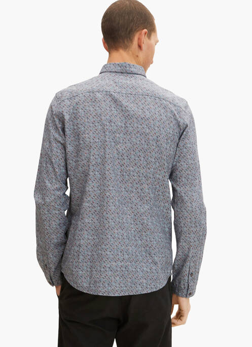 Chemise manches longues gris TOM TAILOR homme