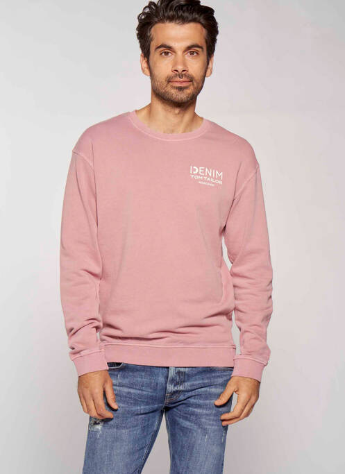 Sweat-shirt rose TOM TAILOR pour homme