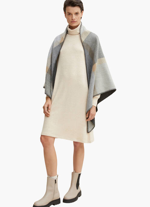 Echarpe gris TOM TAILOR femme