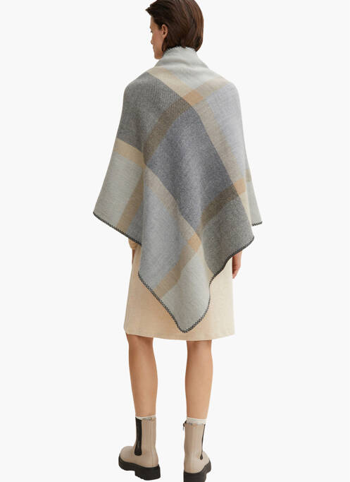 Echarpe gris TOM TAILOR femme