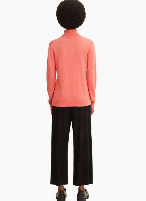 Pull col roulé rose TOM TAILOR pour femme