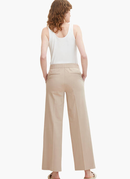 Pantalon flare beige TOM TAILOR pour femme