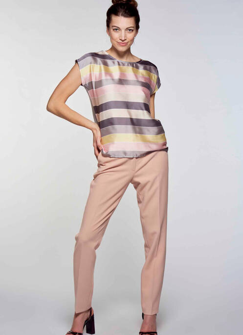 Pantalon slim rose MORE & MORE pour femme