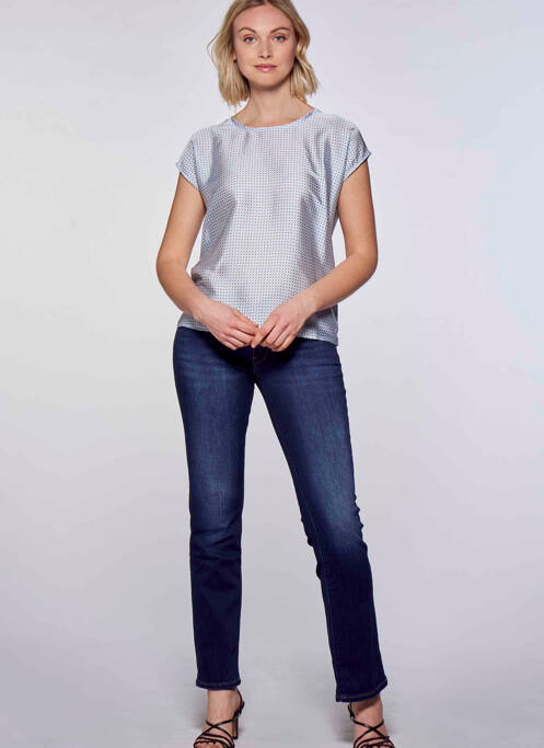 Top bleu MORE & MORE pour femme