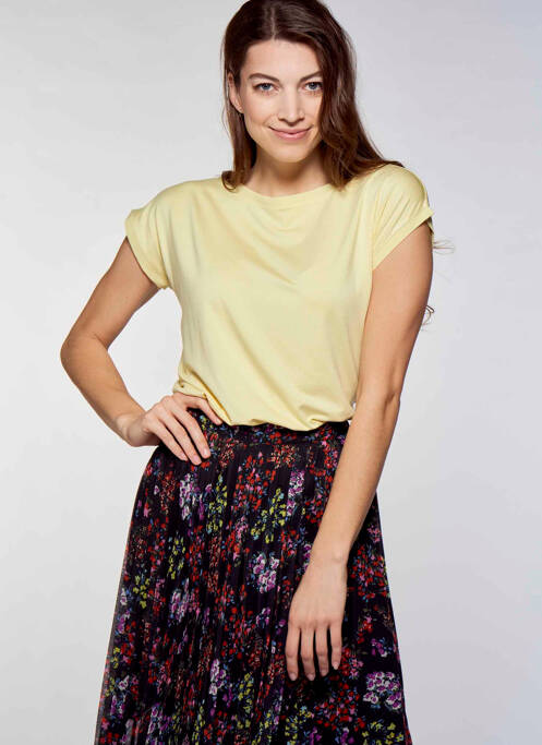 T-shirt jaune MORE & MORE pour femme