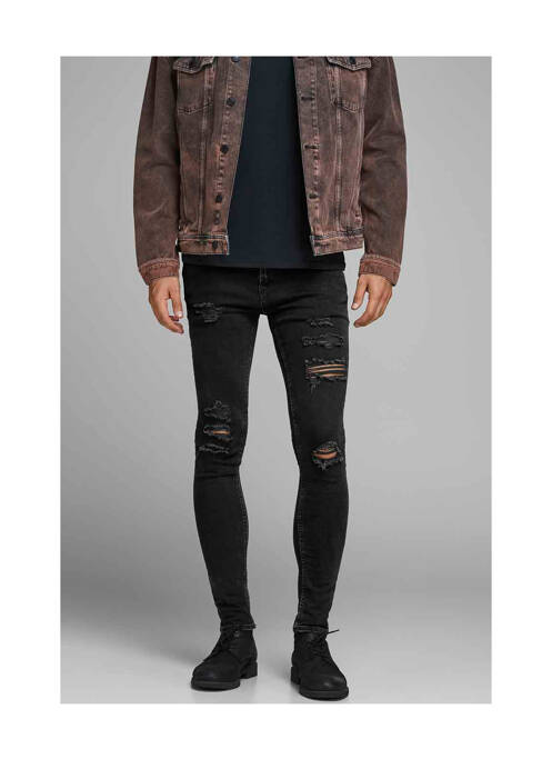 Jeans skinny noir JACK & JONES pour homme