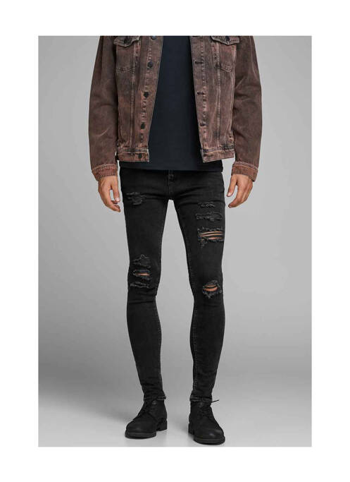 Jeans skinny noir JACK & JONES pour homme