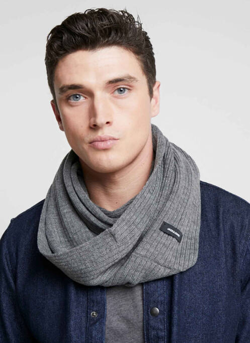 Col / Tour de cou gris JACK & JONES homme