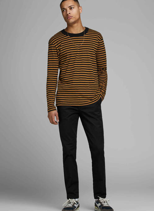 Pantalon chino noir JACK & JONES pour homme