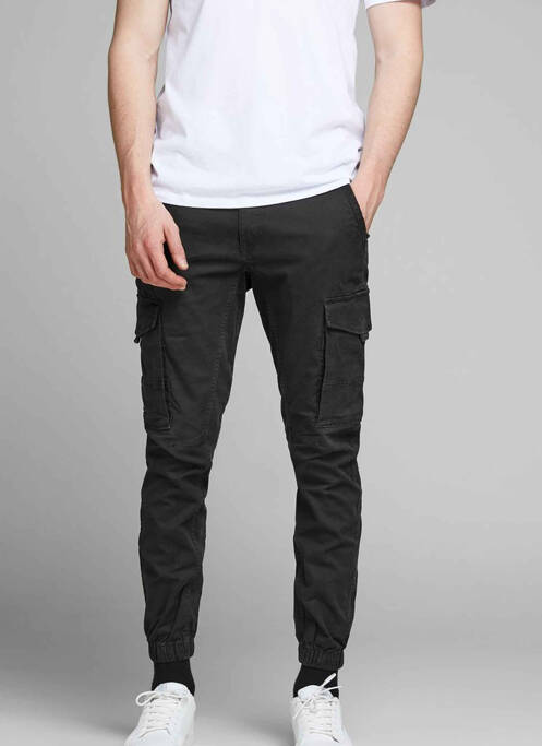 Pantalon cargo noir JACK & JONES pour homme