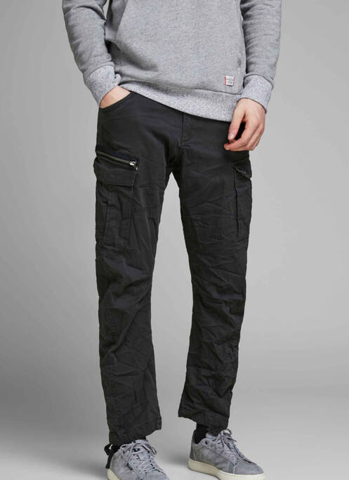 Pantalon cargo noir JACK & JONES pour homme