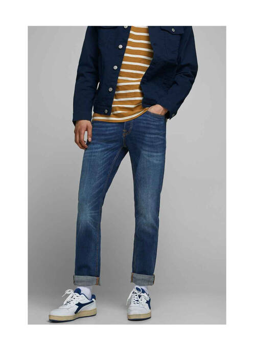 Jeans coupe slim bleu JACK & JONES pour homme