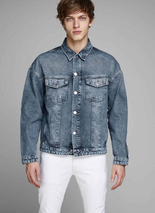 Veste en jean bleu JACK & JONES pour homme