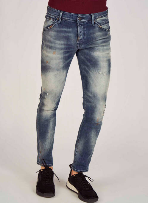 Jeans coupe droite bleu JACK & JONES pour homme