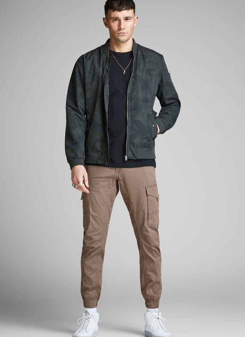 Pantalon cargo marron JACK & JONES pour homme