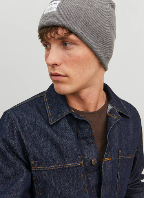 Bonnet gris JACK & JONES pour homme