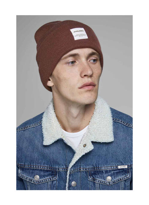 Bonnet marron JACK & JONES homme