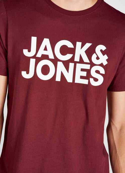 T-shirt rouge JACK & JONES homme