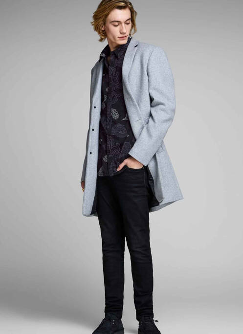 Chemise manches longues noir JACK & JONES pour homme