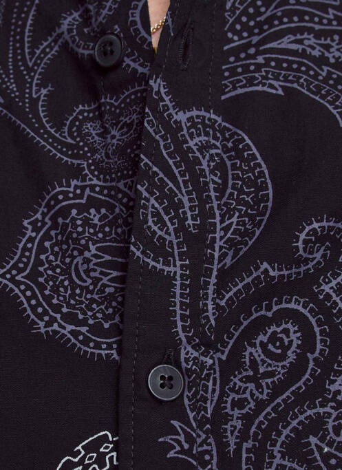 Chemise manches longues noir JACK & JONES pour homme