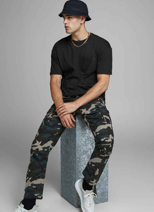 T-shirt noir JACK & JONES pour homme