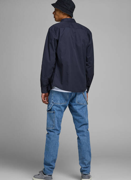 Chemise manches longues gris JACK & JONES pour homme