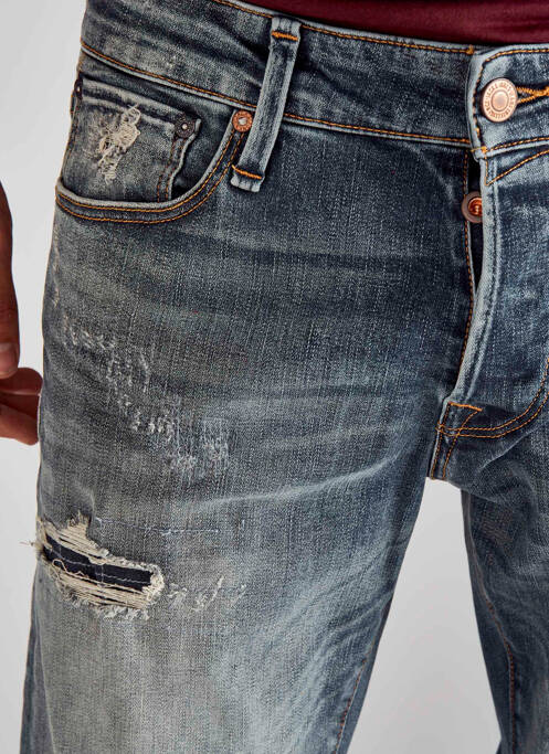 Jeans coupe slim bleu JACK & JONES pour homme