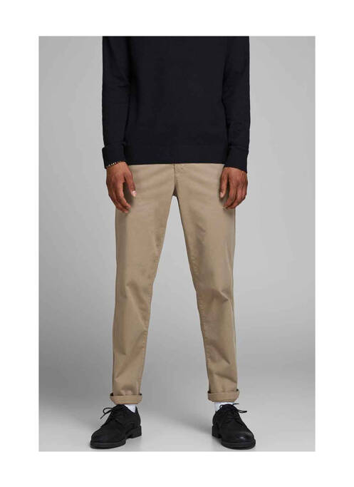 Pantalon chino beige JACK & JONES pour homme