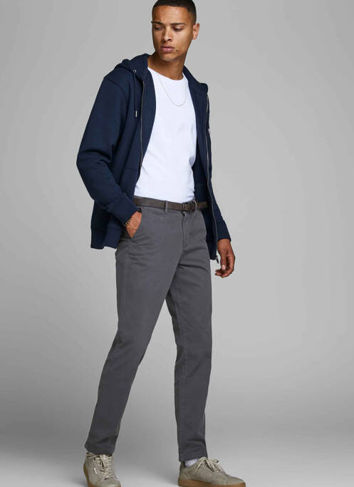 Pantalon chino gris JACK & JONES pour homme