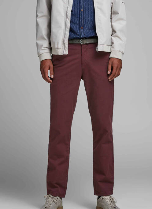 Pantalon chino rouge JACK & JONES pour homme