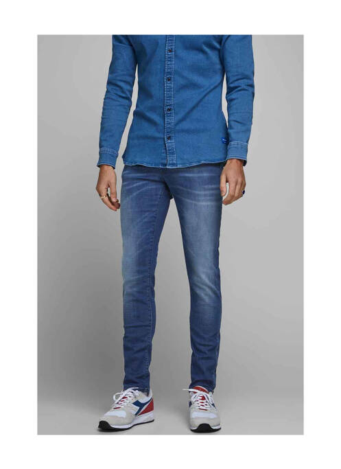 Jeans coupe slim bleu JACK & JONES pour homme