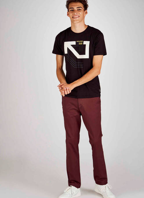 Pantalon chino marron JACK & JONES pour homme