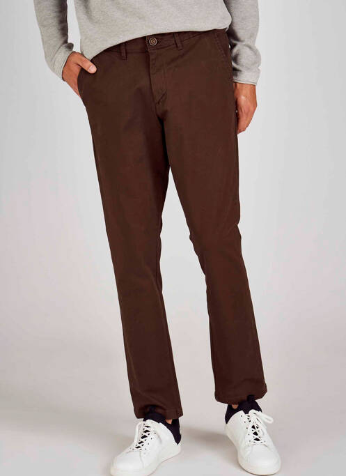 Pantalon chino marron JACK & JONES pour homme