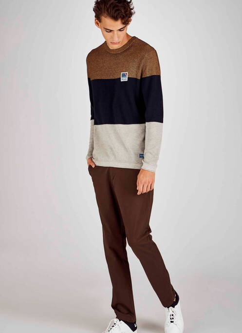 Pantalon chino marron JACK & JONES pour homme