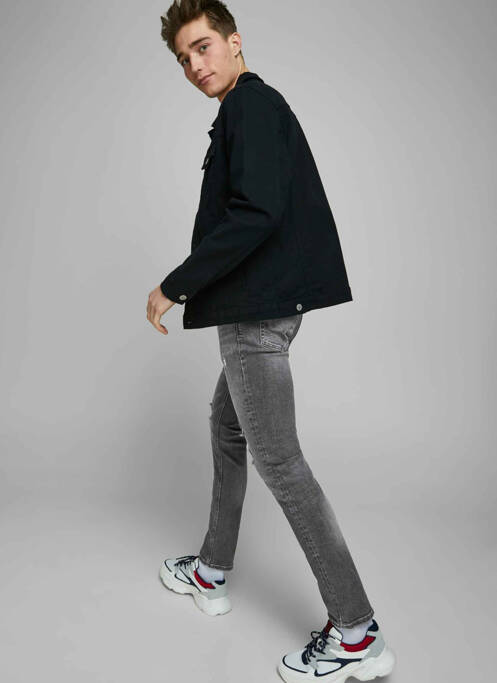 Jeans coupe slim gris JACK & JONES pour homme