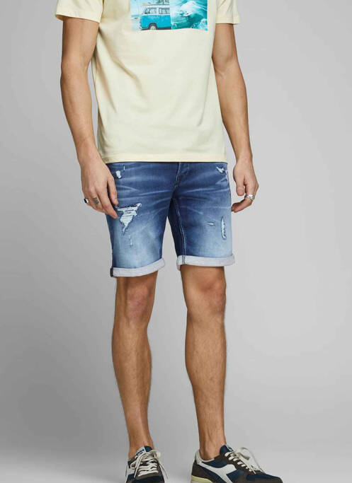 Short bleu JACK & JONES pour homme