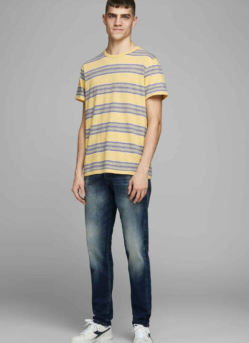 T-shirt jaune JACK & JONES homme