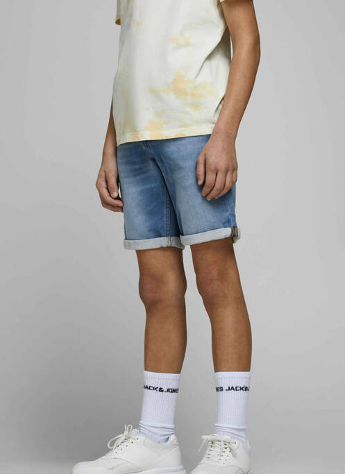 Short bleu JACK & JONES pour garçon