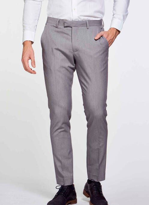 Pantalon slim gris JACK & JONES pour homme