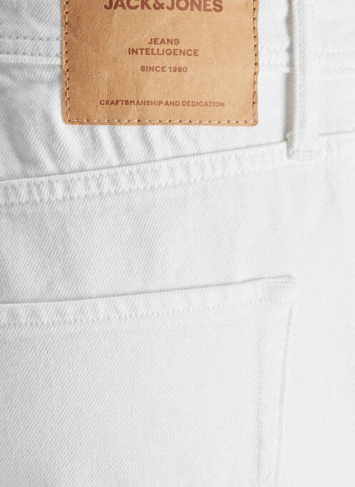Jeans coupe droite blanc JACK & JONES pour homme