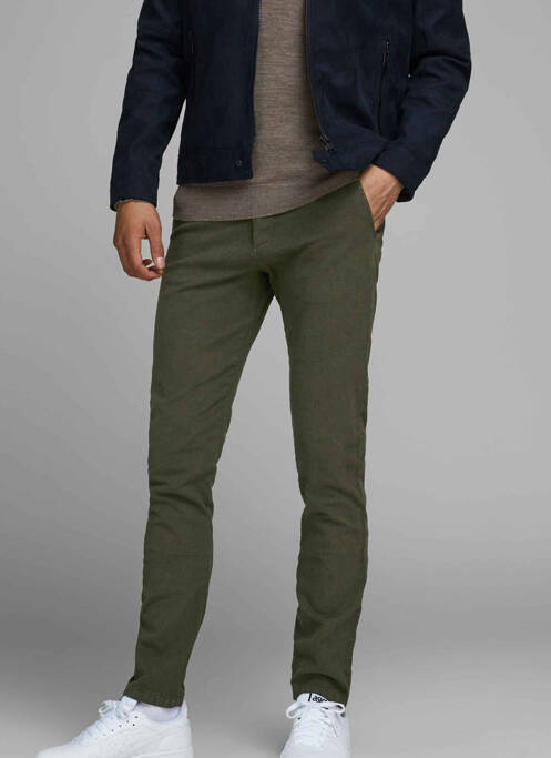 Pantalon slim vert JACK & JONES pour homme