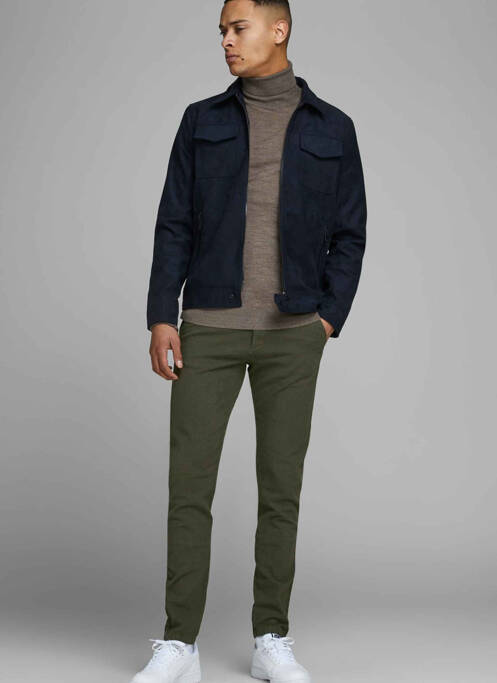 Pantalon slim vert JACK & JONES pour homme