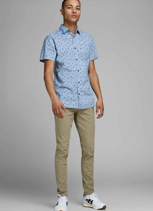 Pantalon chino beige JACK & JONES pour homme