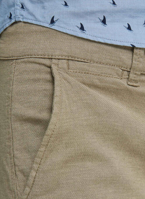 Pantalon chino beige JACK & JONES pour homme