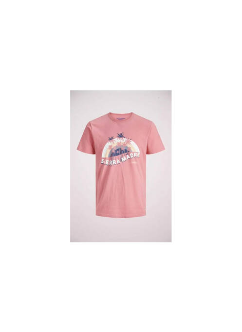 T-shirt rose JACK & JONES pour garçon